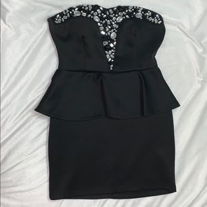 Black jeweled dress
